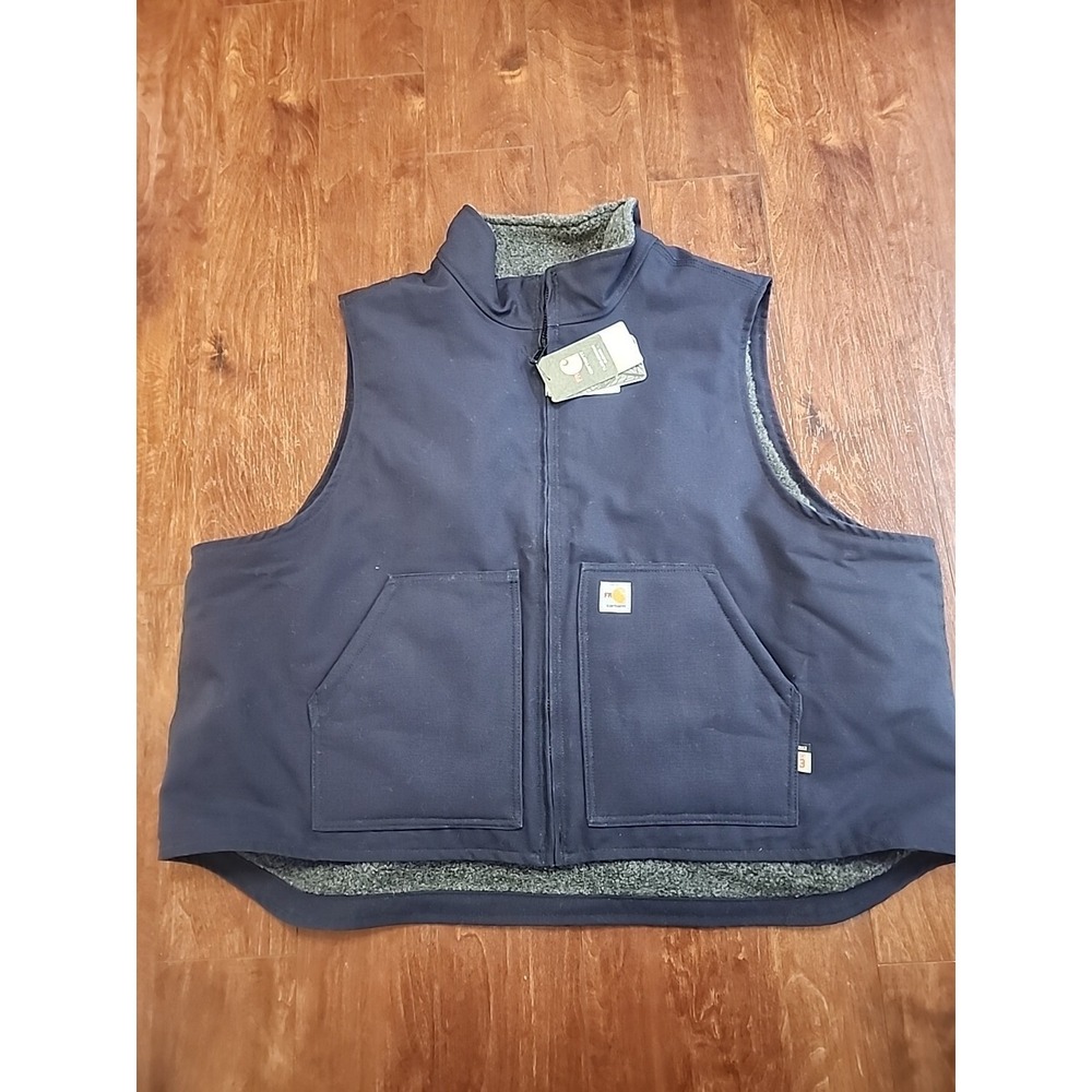 Carhartt Men's Big & Tall Flame Resistant Relaxed  - Blue, 4XL